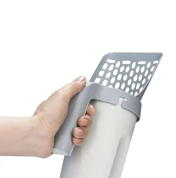 Pala de Arena para Gatos con Soporte